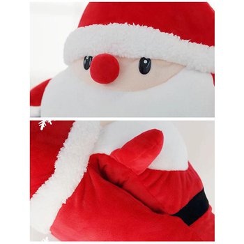 聖誕老人造型拉鍊式毛毯-聖誕節禮品-滌綸200g	_4